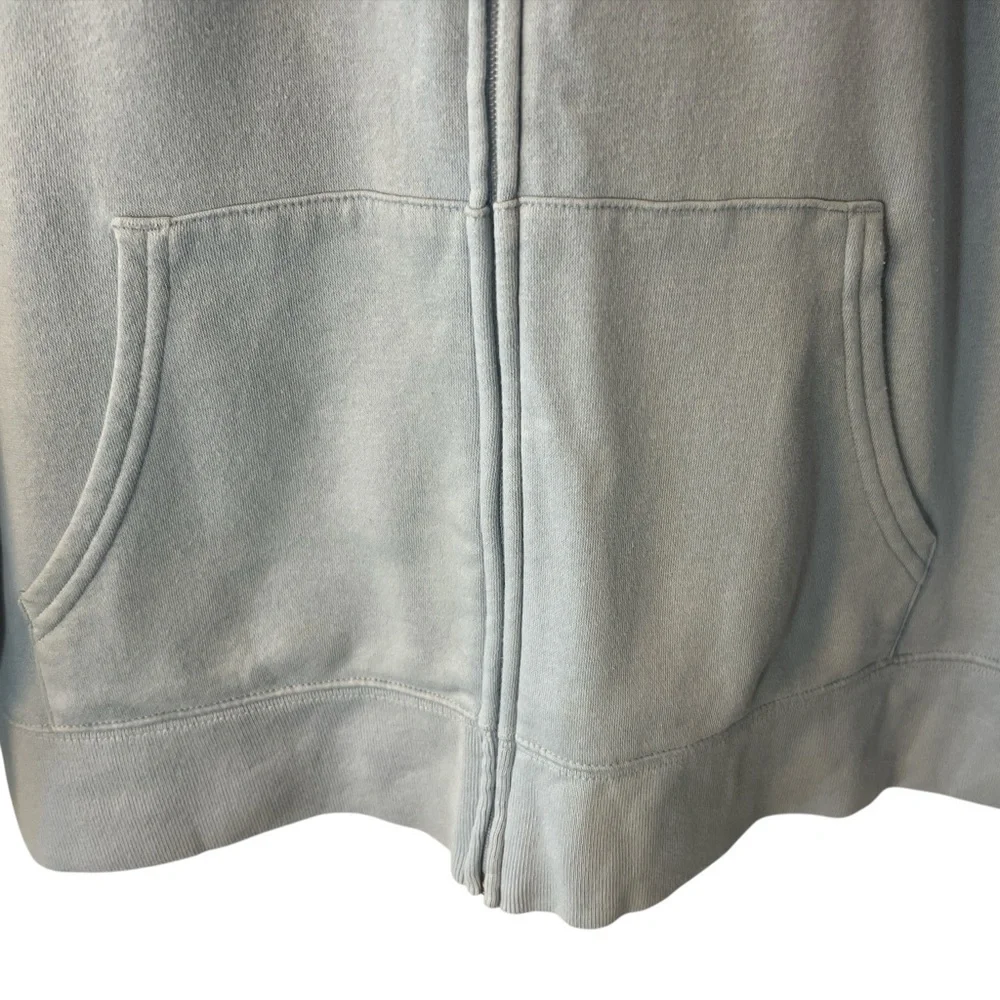 GAP Women's Light Blue Zip-Up Hoodie -Y2K Aesthetic - Picture 6 of 6